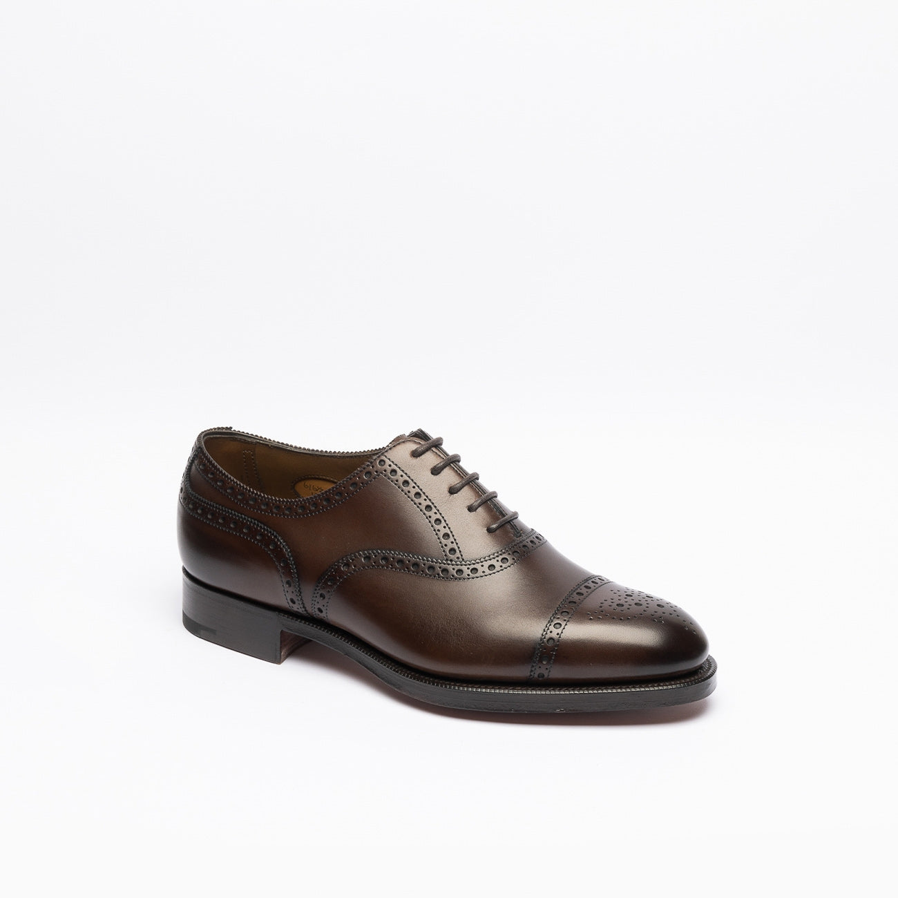 Scarpa stringata Edward Green Cadogan fit.F in pelle dark oak antique