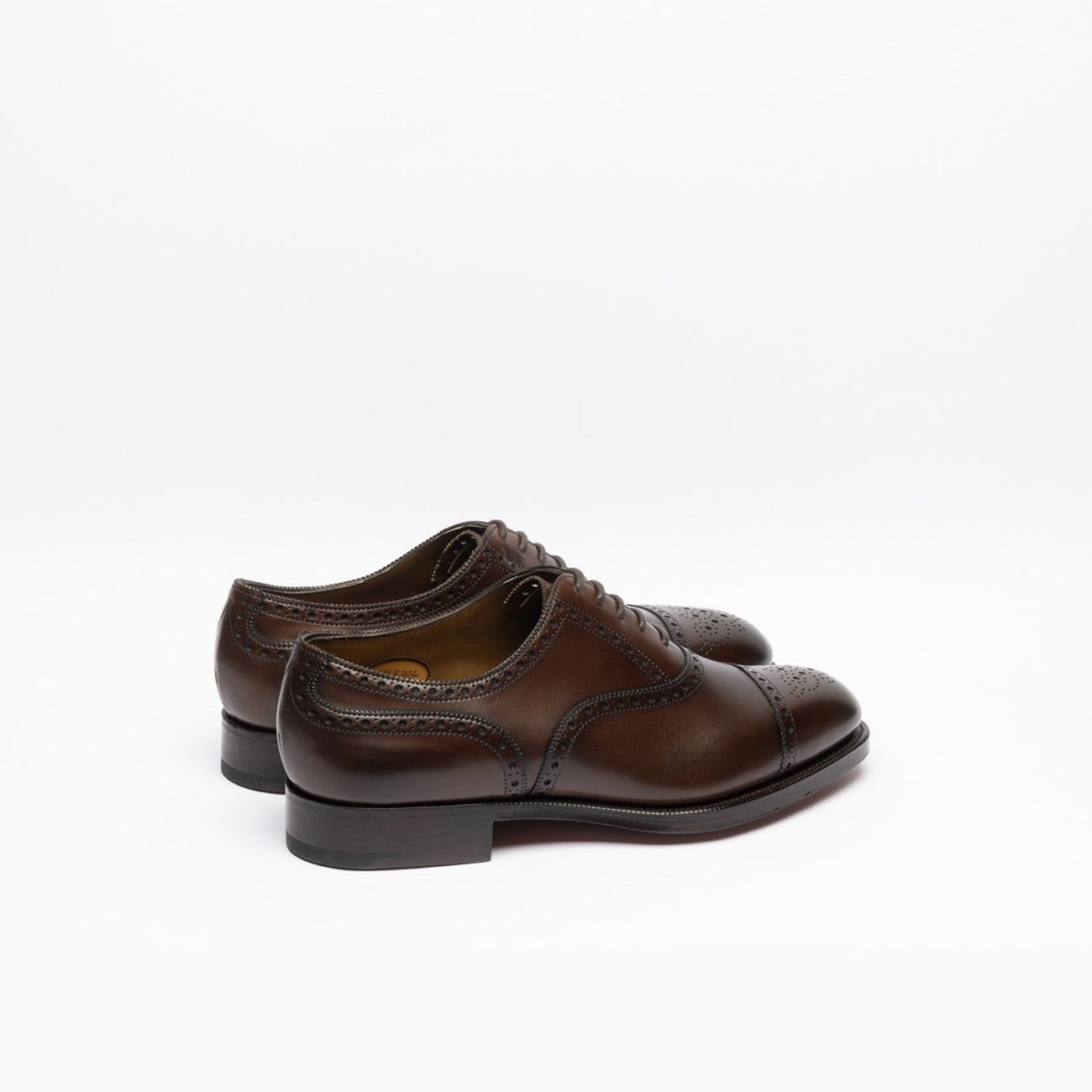 Scarpa stringata Edward Green Cadogan fit.F in pelle dark oak antique