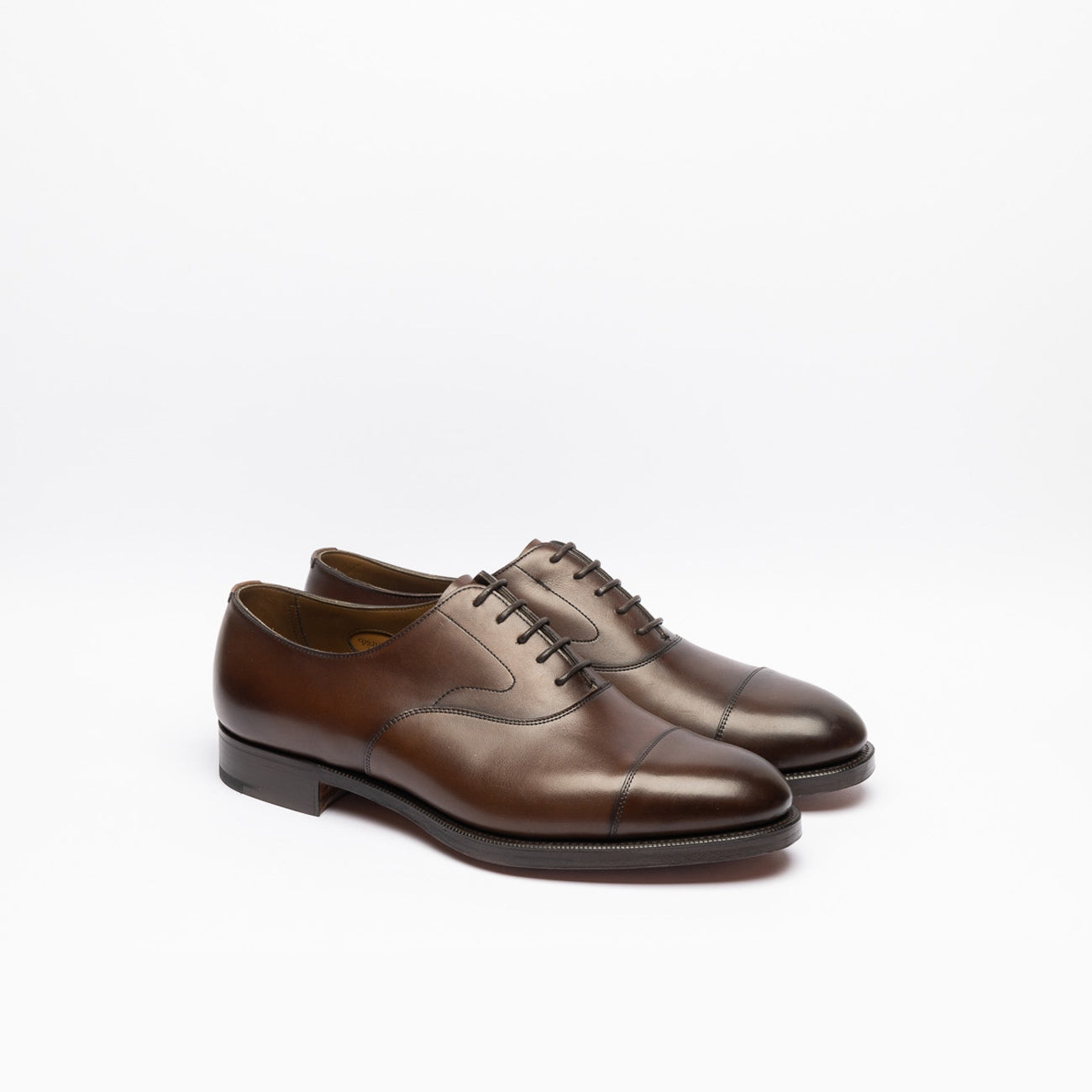 Scarpa stringata Edward Green Chelsea in pelle dark oak antique DS F202