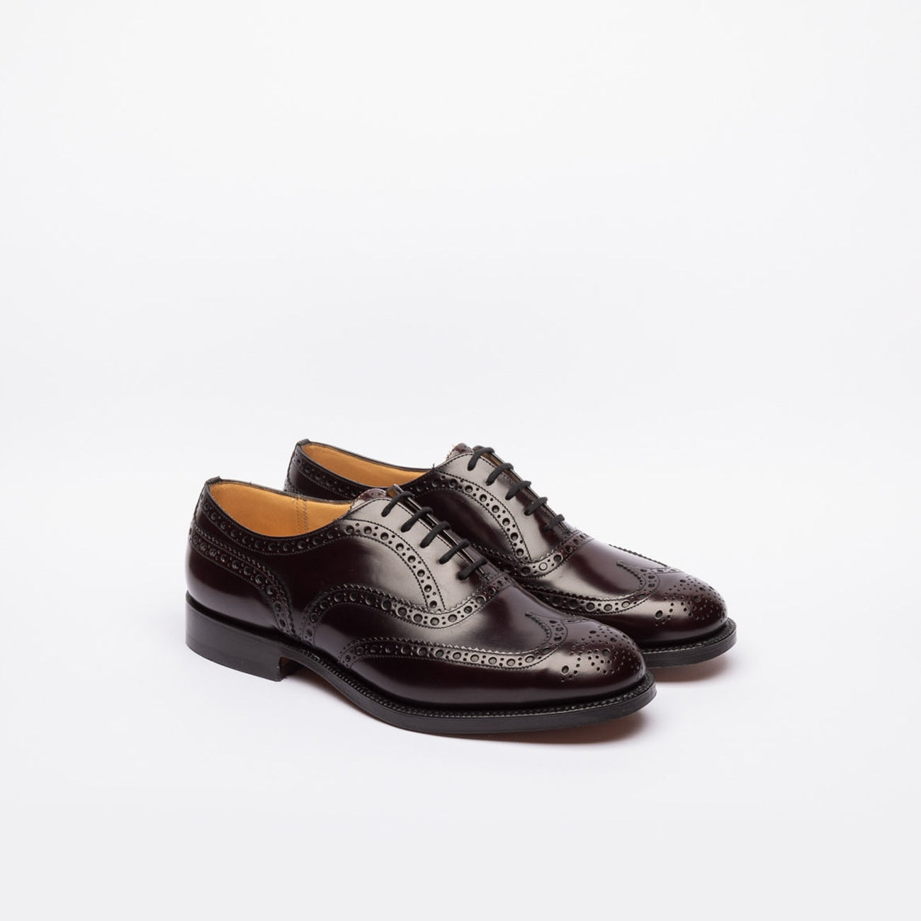 Stringata oxford Church's Burwood in pelle spazzolata bordeaux