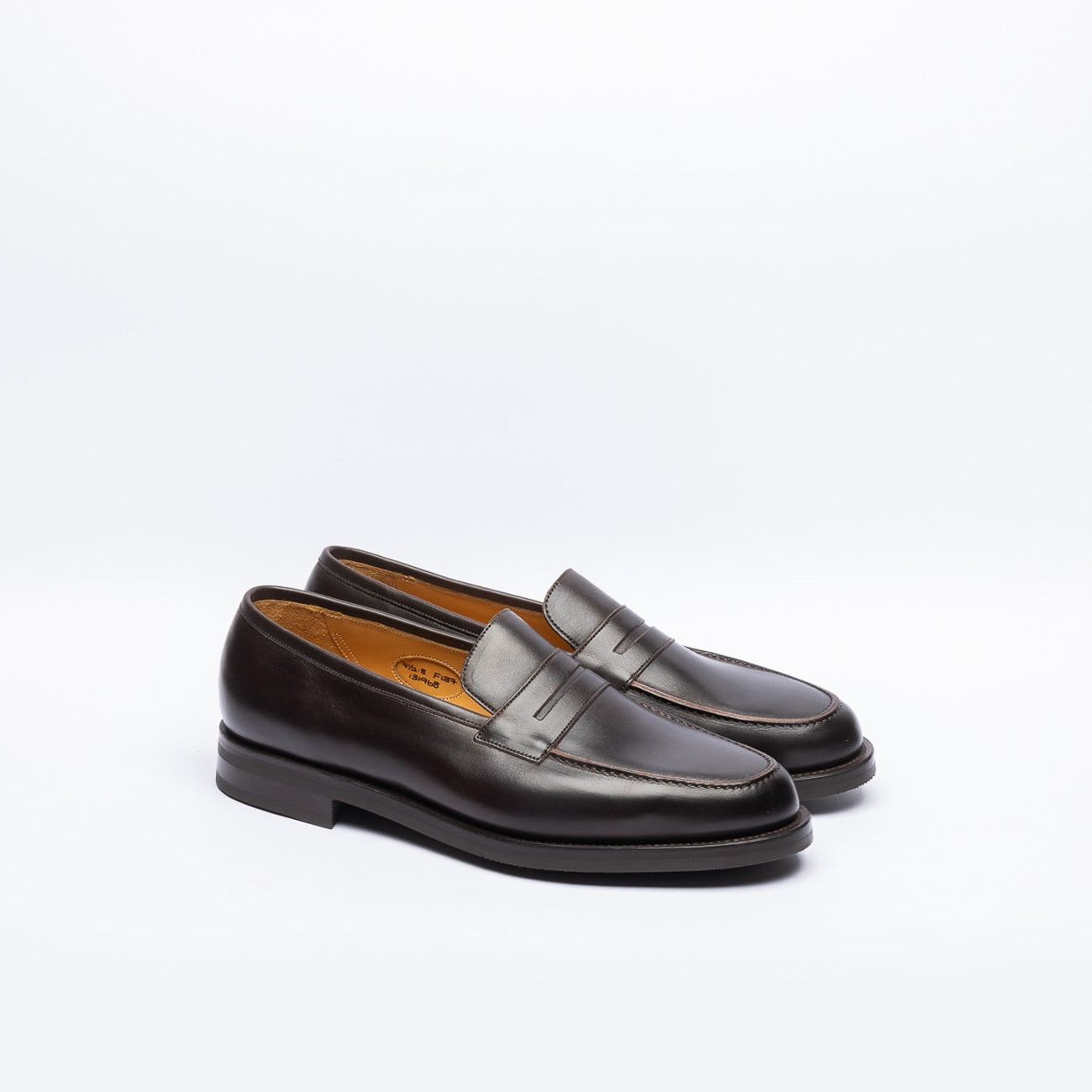 Mocassino penny loafer Edward Green Earl in pelle marrone