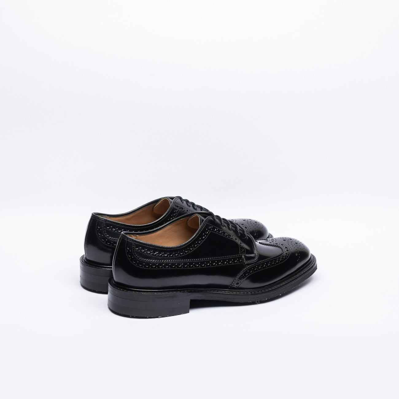 Stringata derby Joseph Cheaney & Sons Carlton R in pelle spazzolata nera