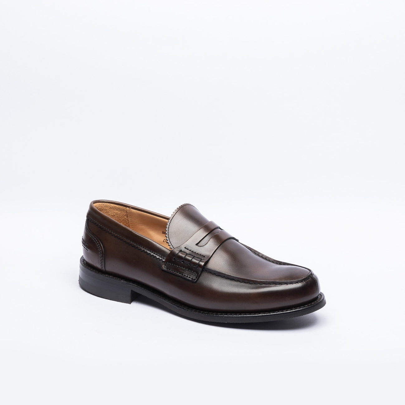 Mocassino penny loafer Cheaney Joseph & Sons Dorking II R in pelle spazzolata marrone (Mocha burnished)