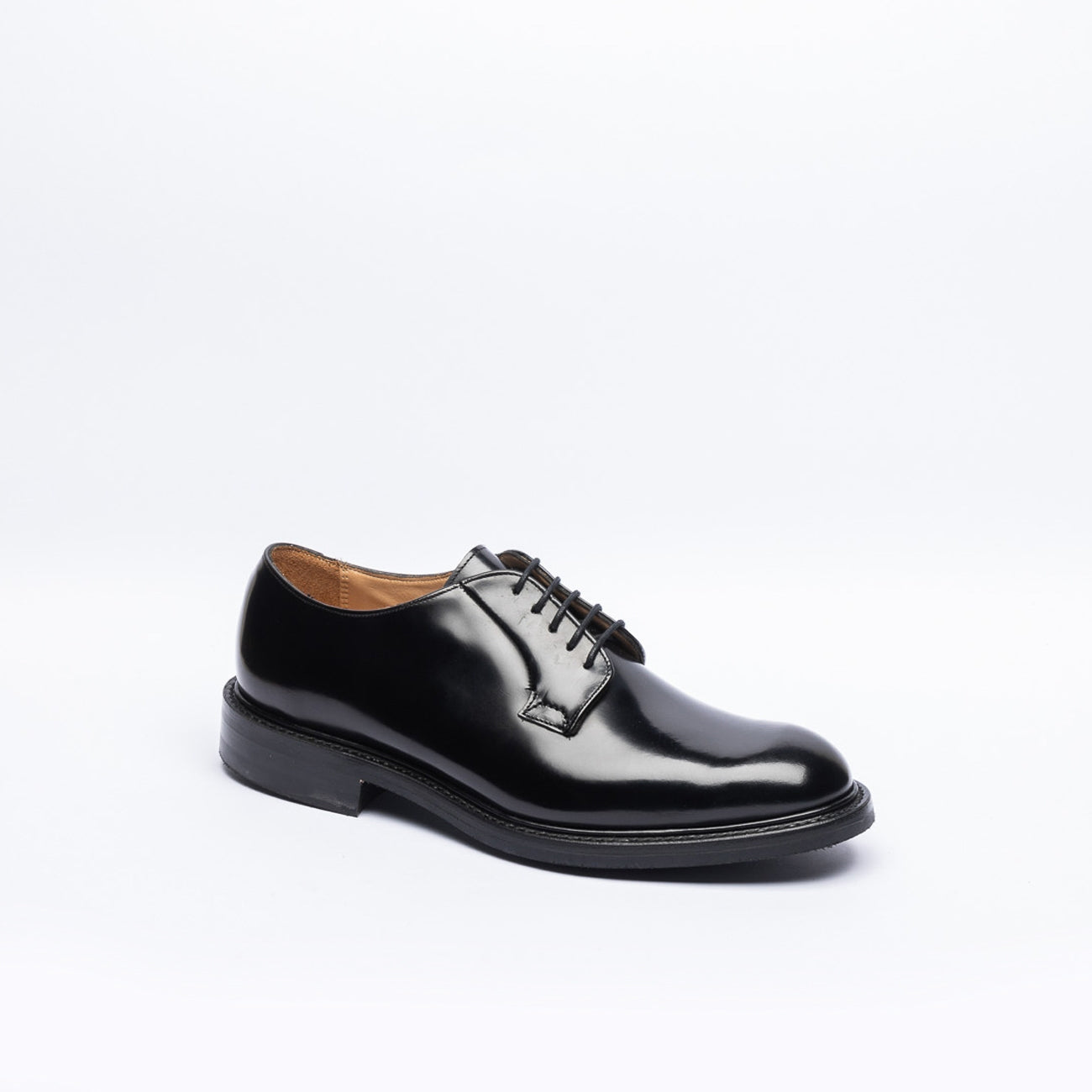 Stringata derby Cheaney Joseph & Sons Charles R in pelle spazzolata nera