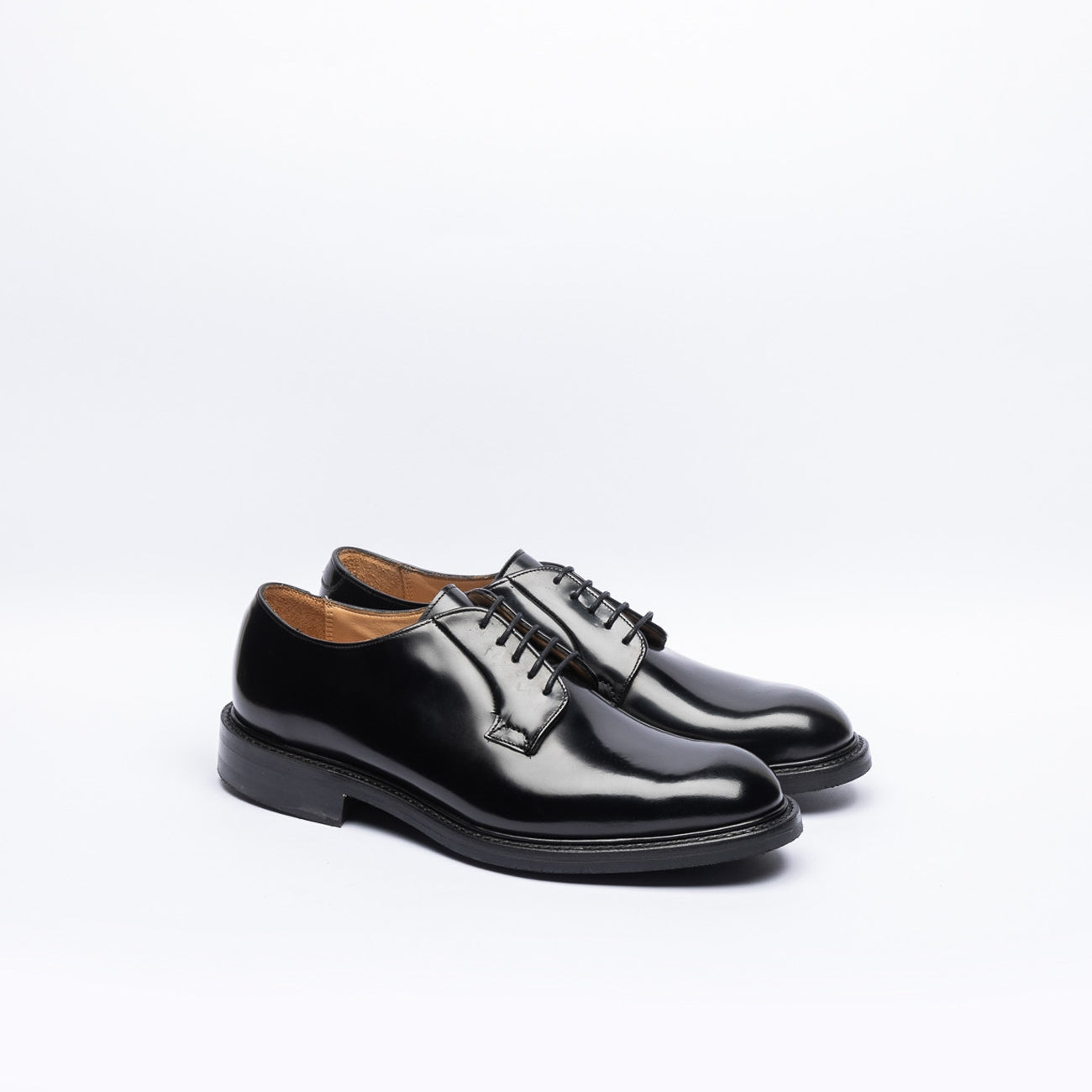 Stringata derby Cheaney Joseph & Sons Charles R in pelle spazzolata nera