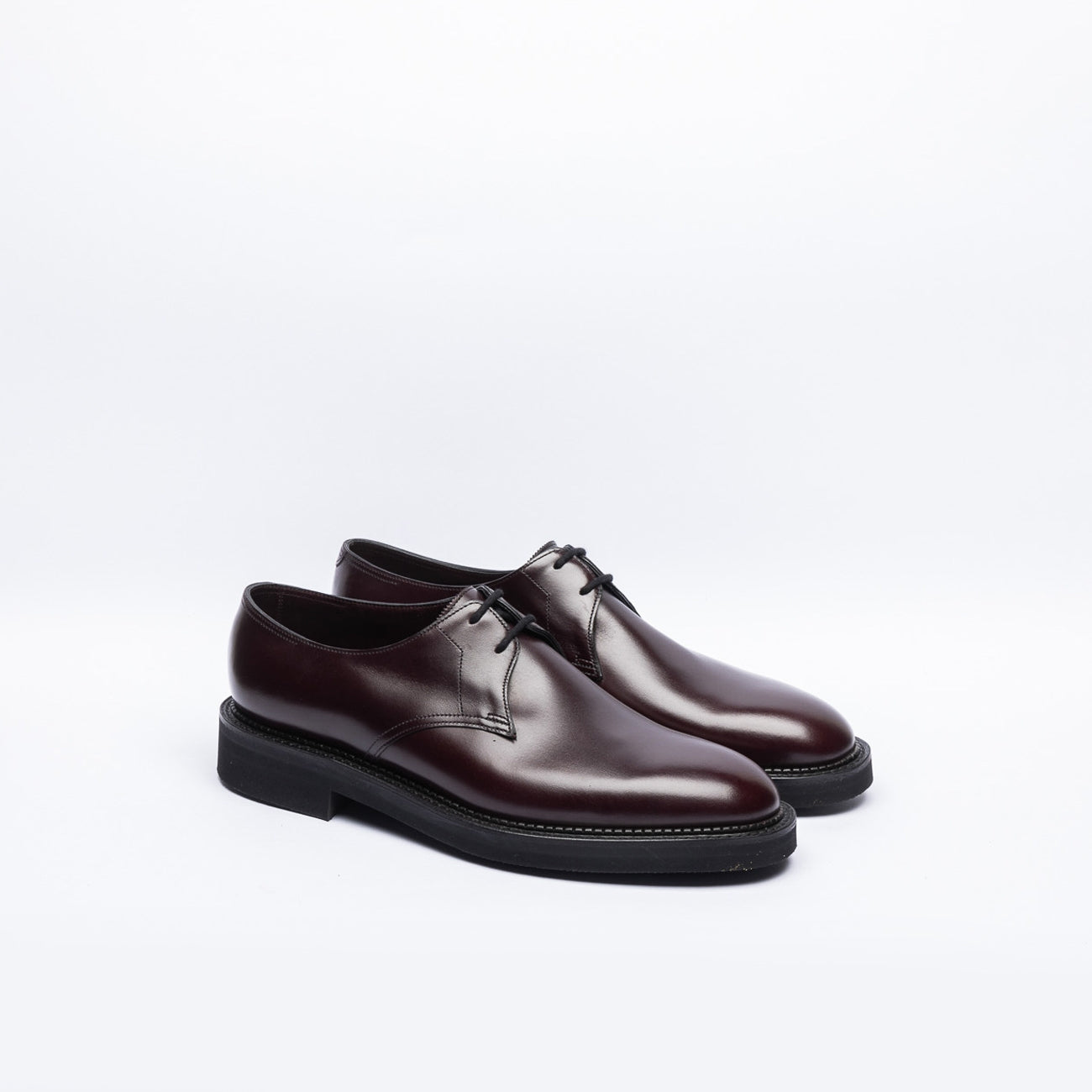 Stringata derby John Lobb Haldon in pelle bordeaux