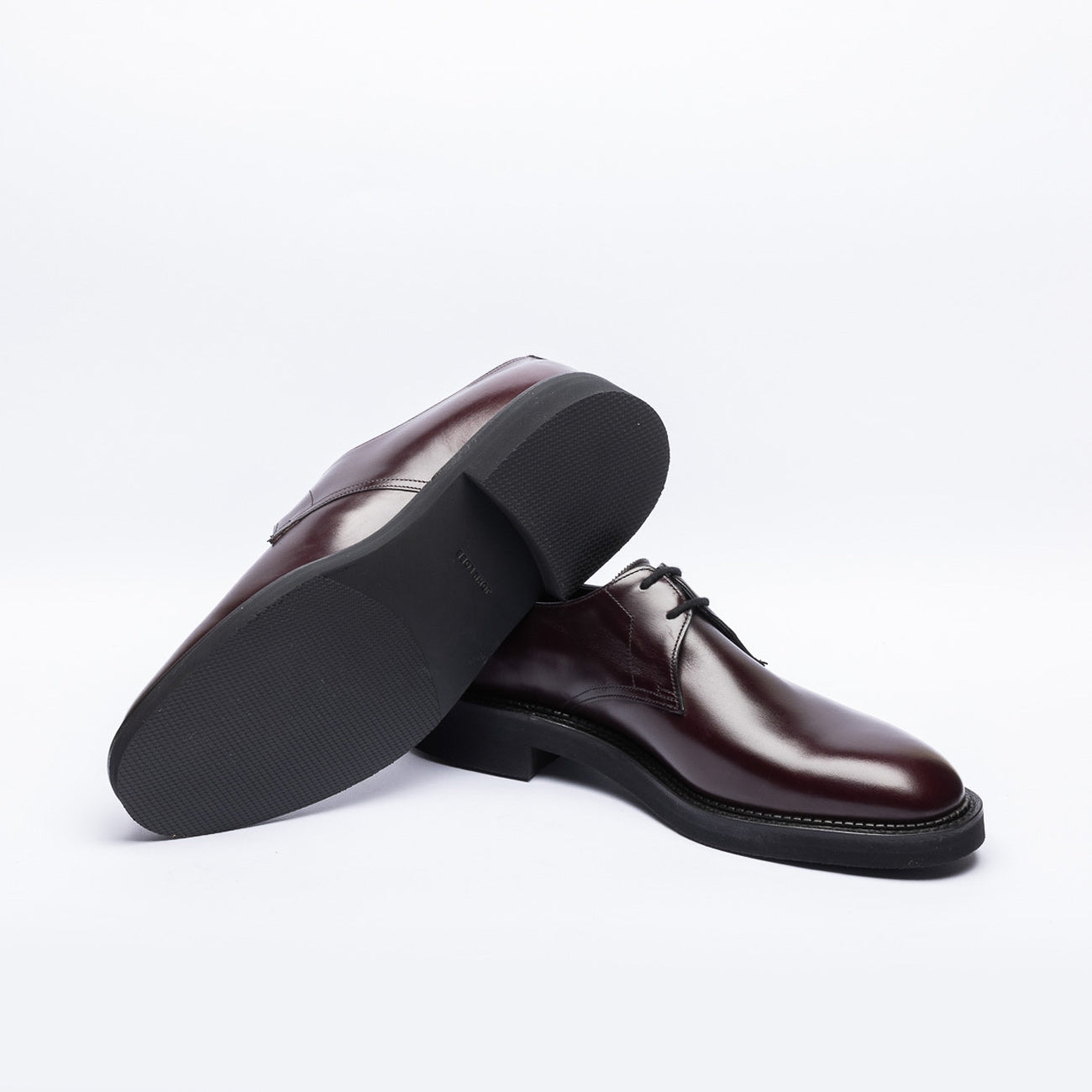 Stringata derby John Lobb Haldon in pelle bordeaux