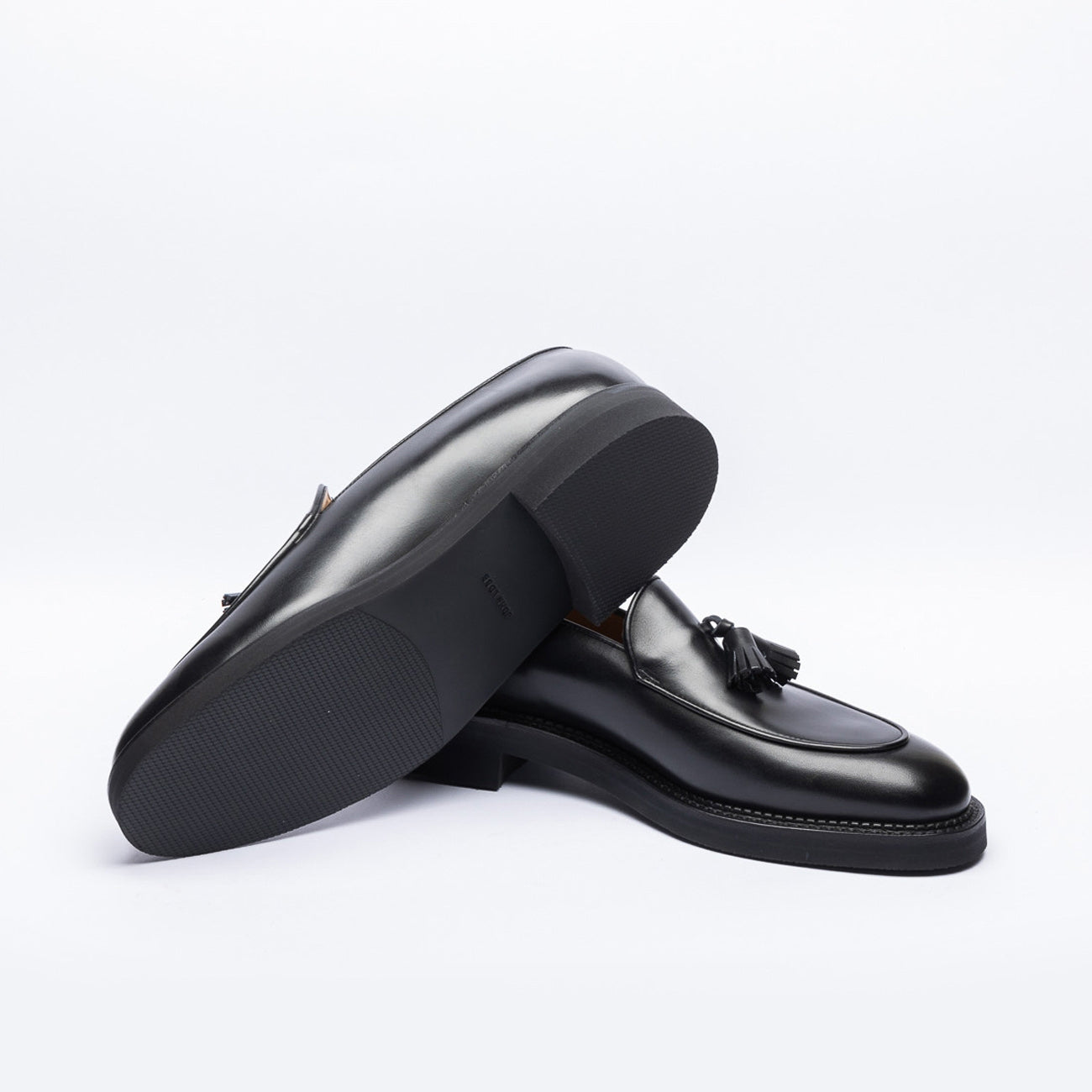 Mocassino con nappine John Lobb Edmond in pelle nera