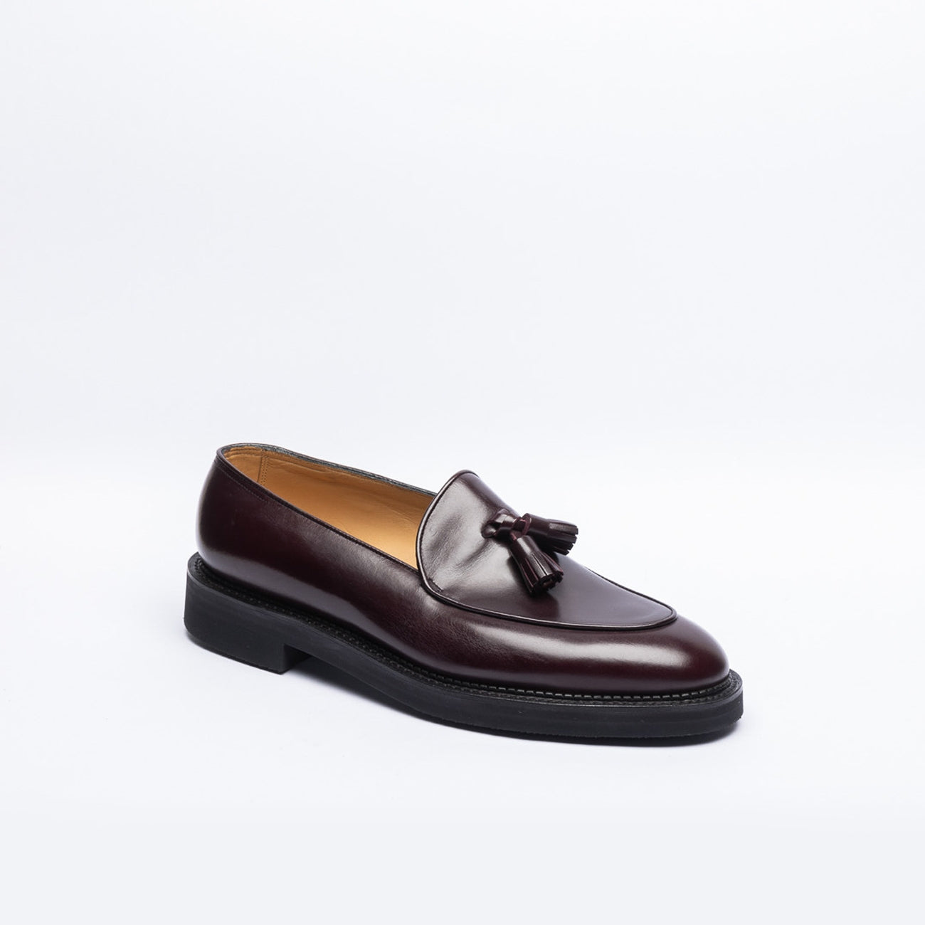 Mocassino con nappine John Lobb Edmond in pelle bordeaux