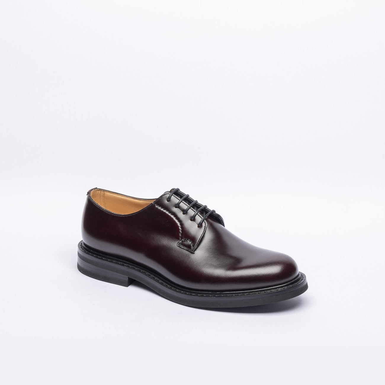 Stringata derby Church's Shannon LW in pelle spazzolata bordeaux