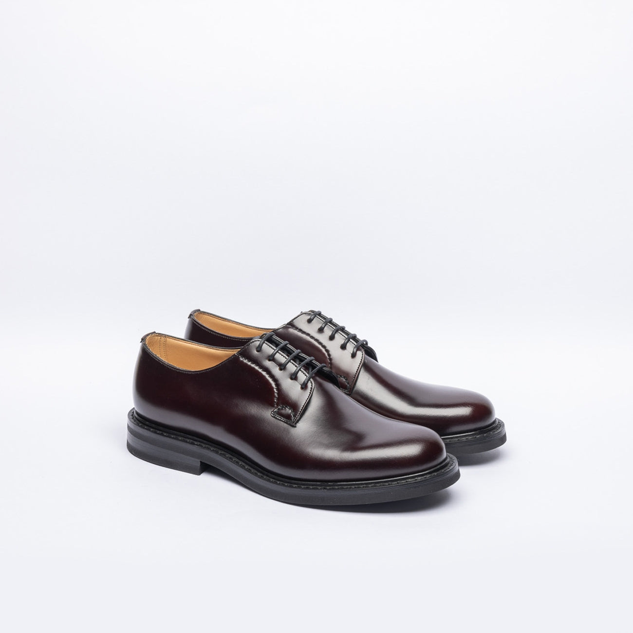 Stringata derby Church's Shannon LW in pelle spazzolata bordeaux