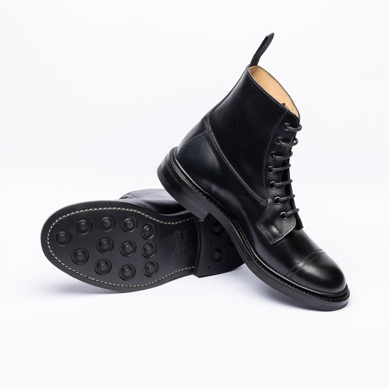 Polacco derby Tricker's Grassmere in pelle nera