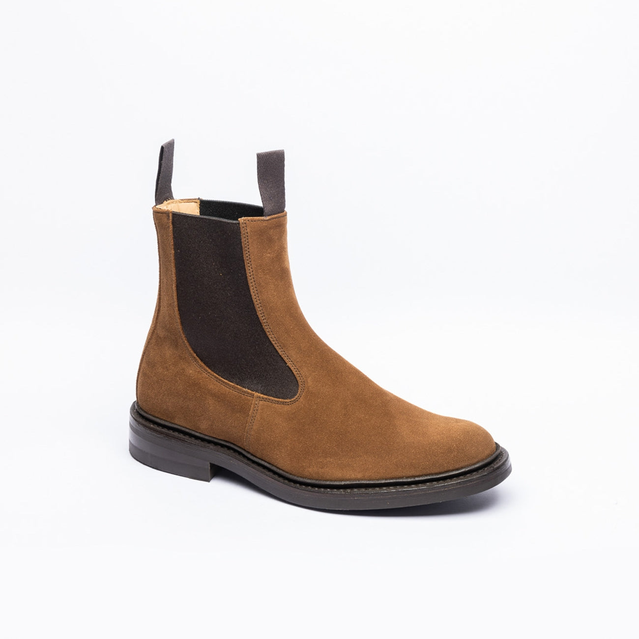 Polacco chelsea Tricker's Stephen in camoscio marrone (Cubana castorino suede)