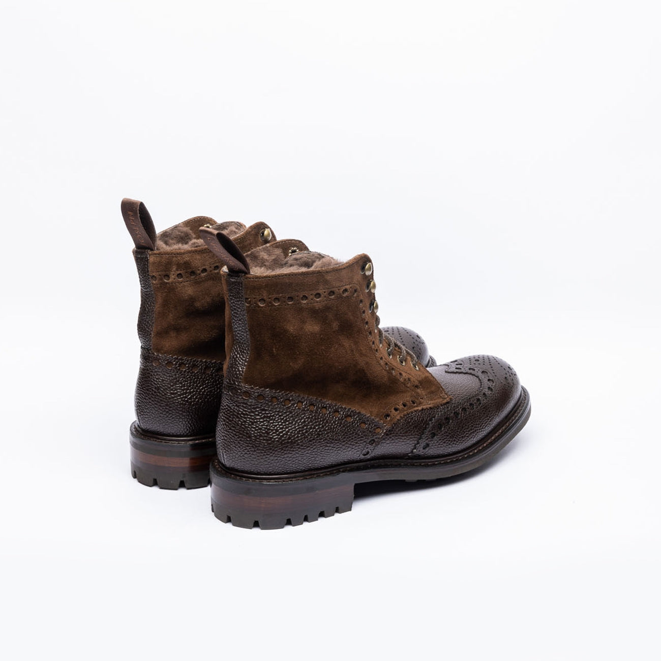 Polacco derby Cheaney Joseph & Sons Irvine C in pelle e camoscio marrone