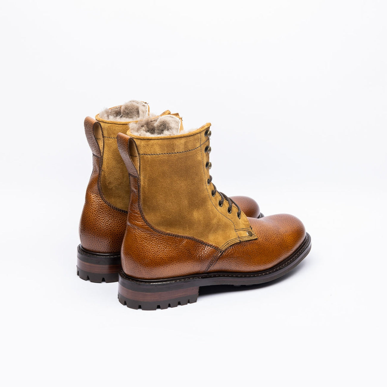 Polacco derby Cheaney Joseph & Sons Scott C in pelle e camoscio color cuoio