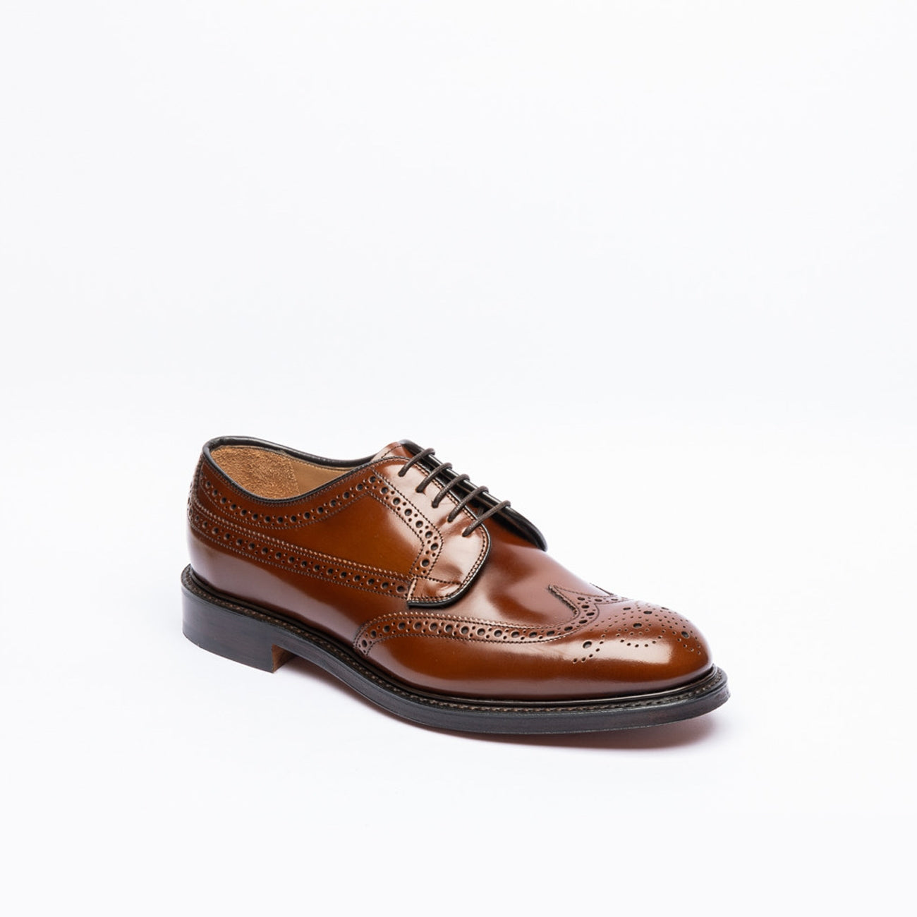 Stringata derby Cheaney Joseph & Sons Carlton in pelle spazzolata color cuoio