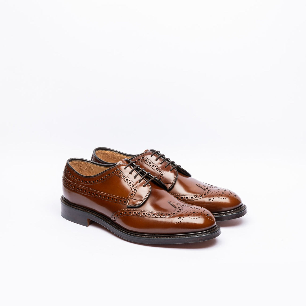 Stringata derby Cheaney Joseph & Sons Carlton in pelle spazzolata color cuoio