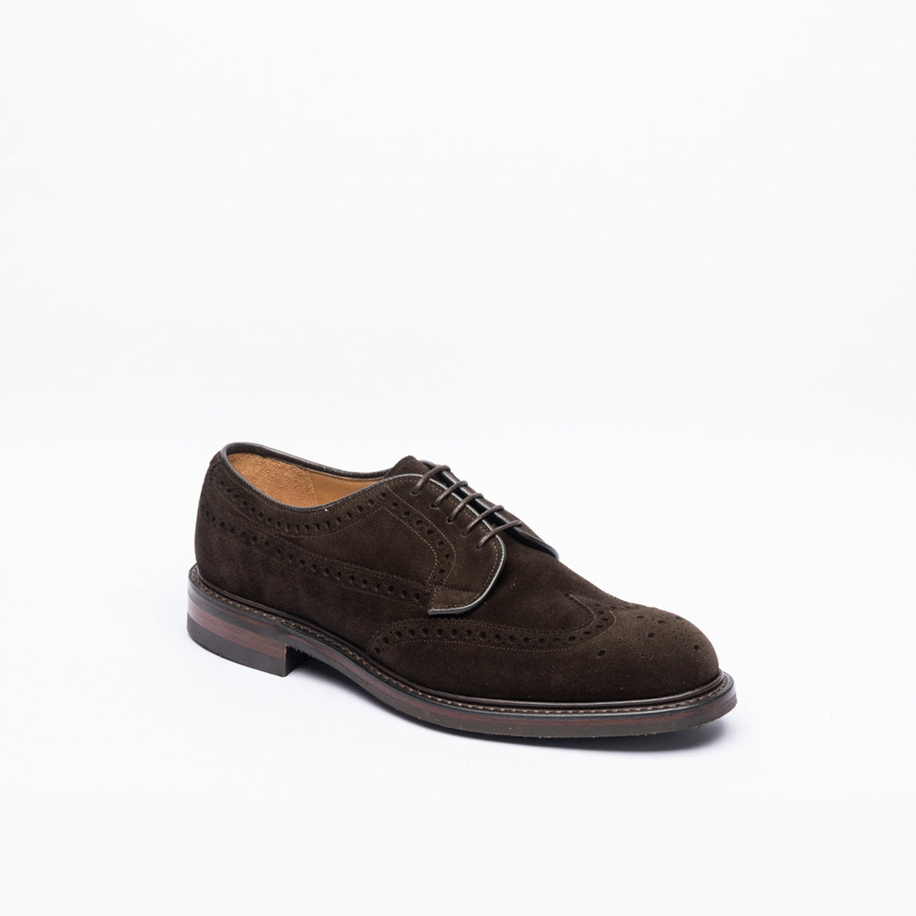 Stringata derby Cheaney Joseph & Sons Carlton R in camoscio marrone