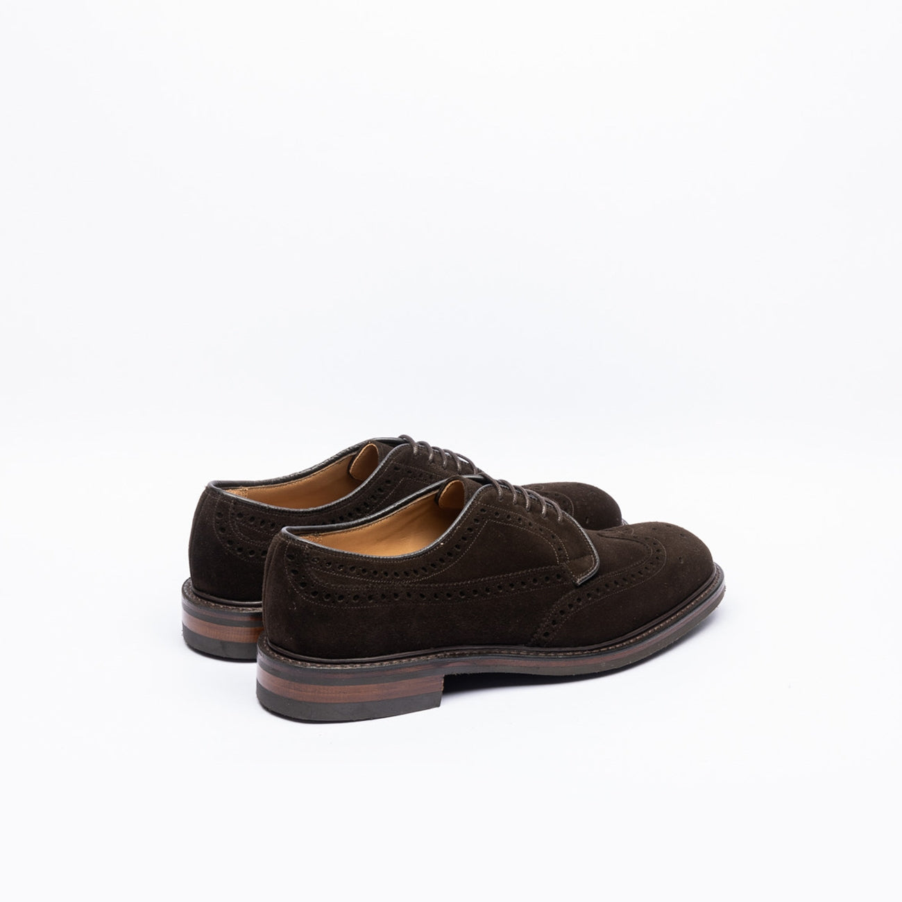 Stringata derby Cheaney Joseph & Sons Carlton R in camoscio marrone