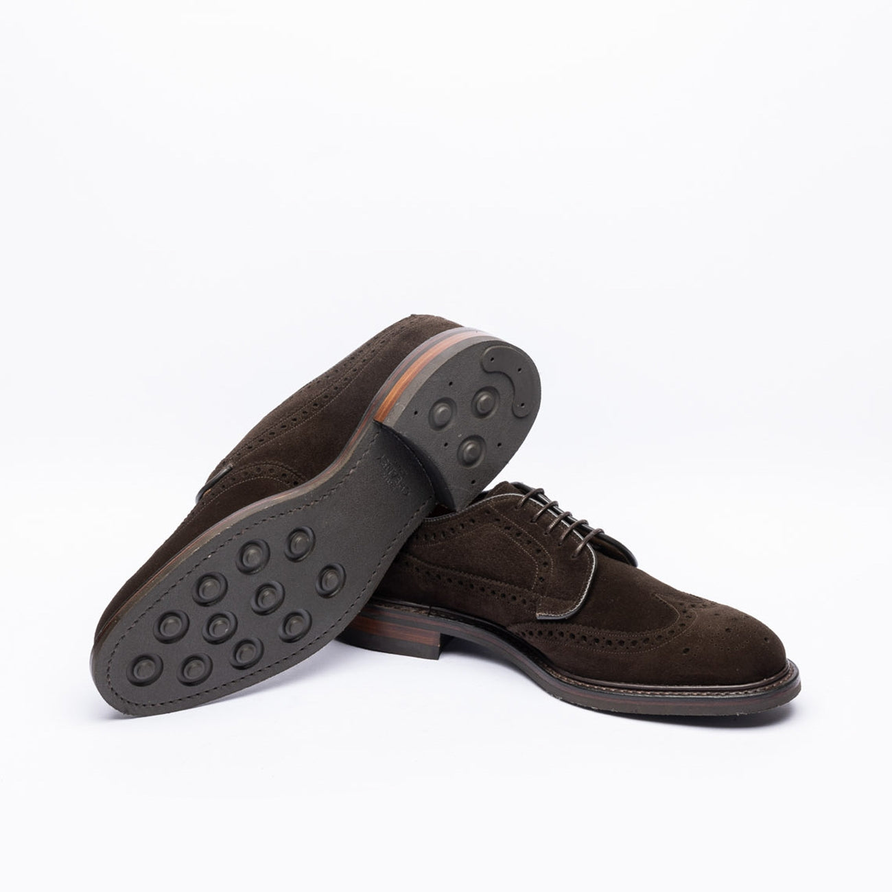 Stringata derby Cheaney Joseph & Sons Carlton R in camoscio marrone