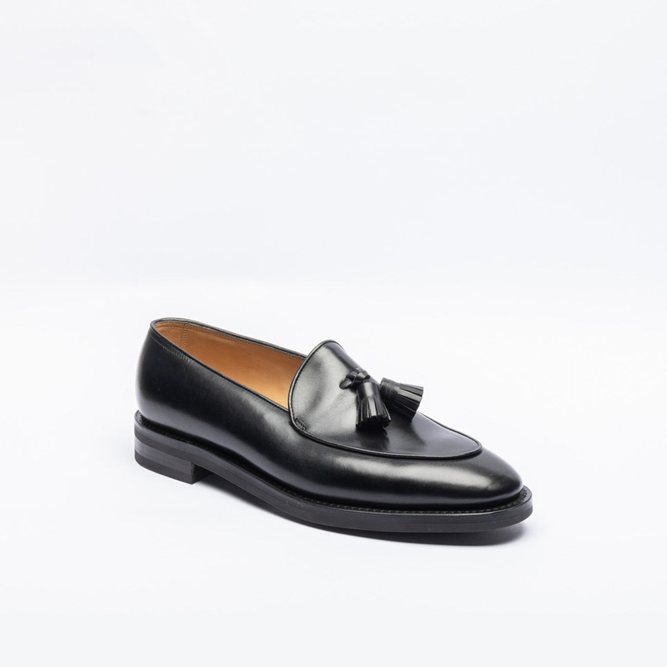 Mocassino con nappine John Lobb Edmond in pelle nera