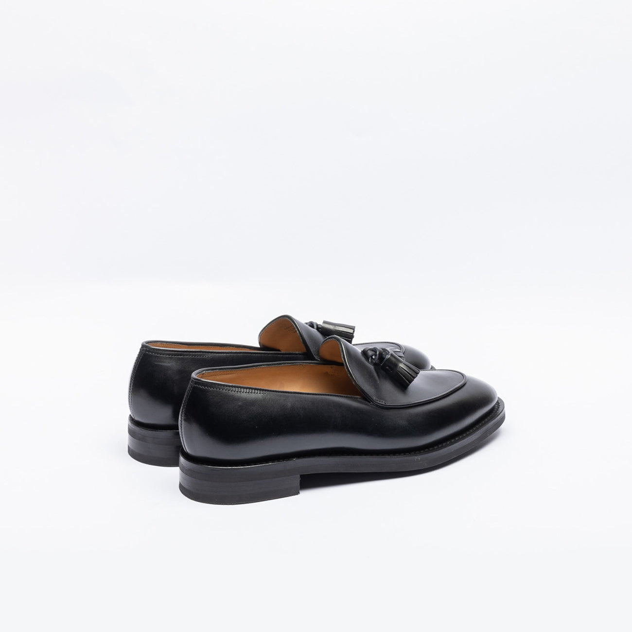 Mocassino con nappine John Lobb Edmond in pelle nera