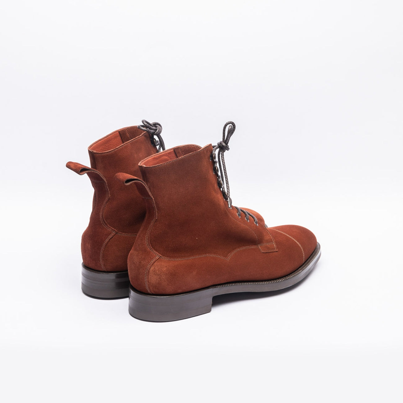 Polacco derby Edward Green Galway in camoscio bordeaux (Clove suede)