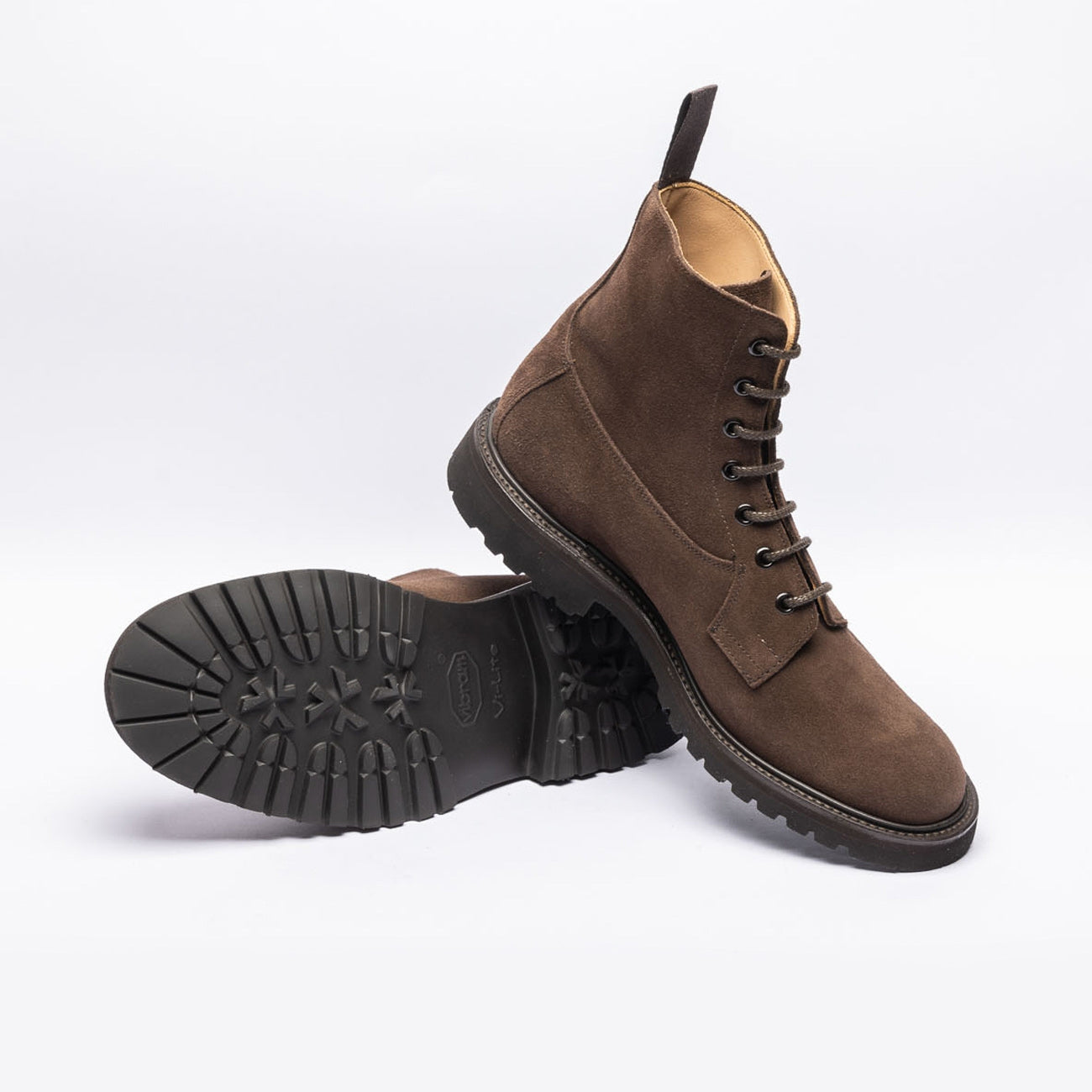 Polacco derby Tricker's Burford in camoscio marrone