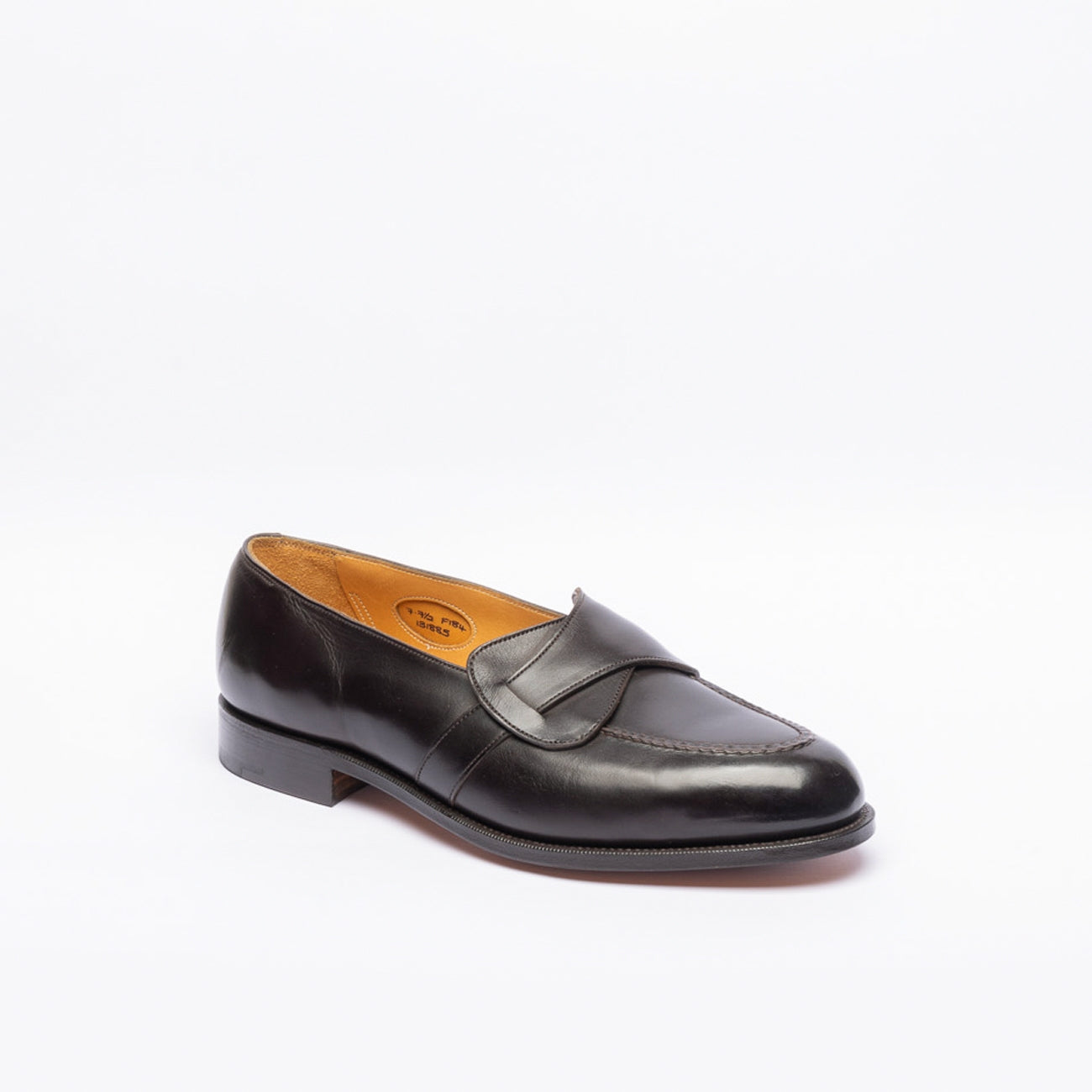 Mocassino incorciato Edward Green Lulworth in pelle marrone