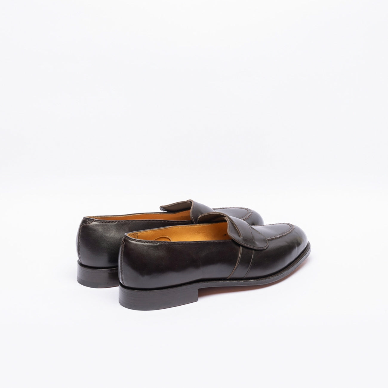 Mocassino incorciato Edward Green Lulworth in pelle marrone