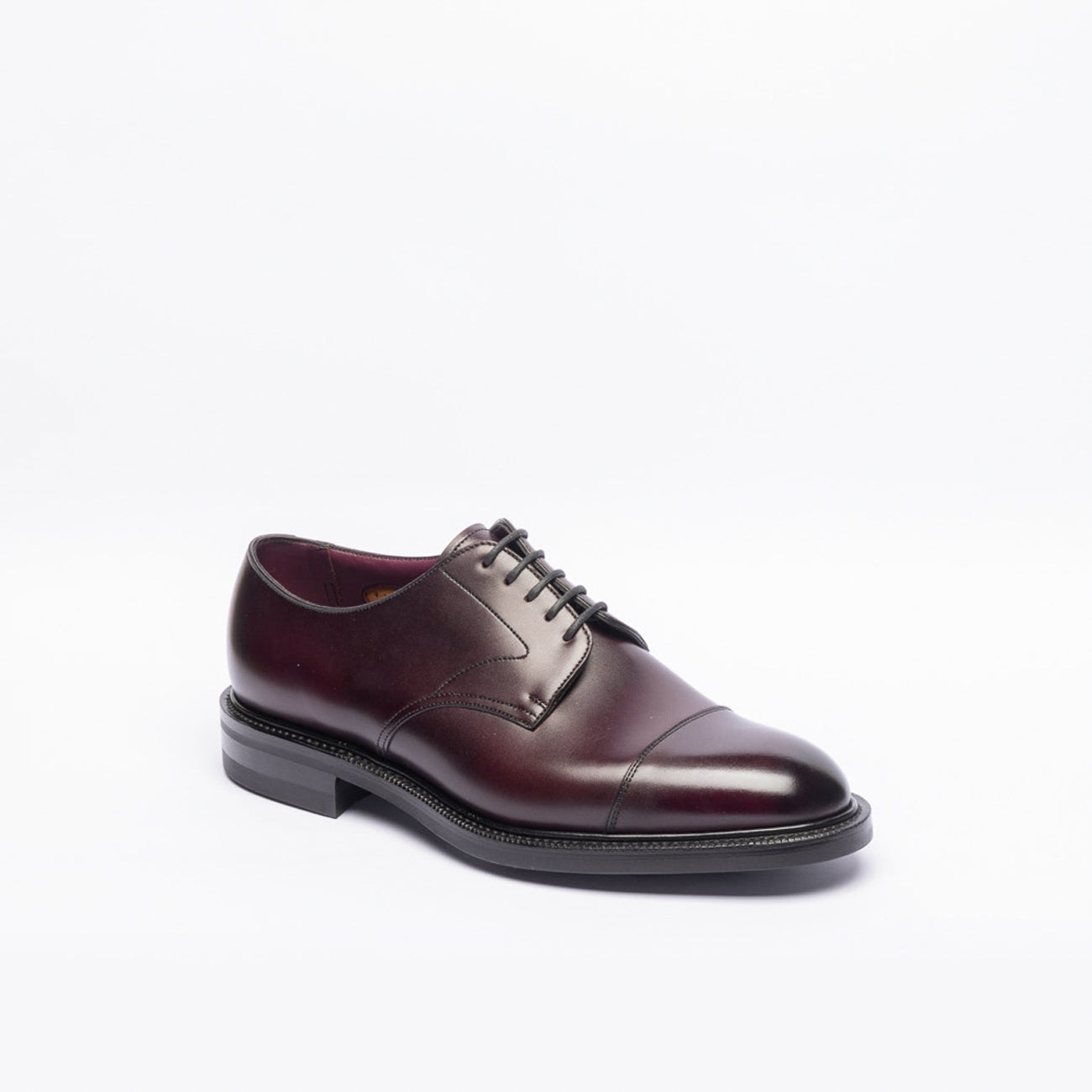 Stringata derby Edward Green Coniston in pelle bordeaux