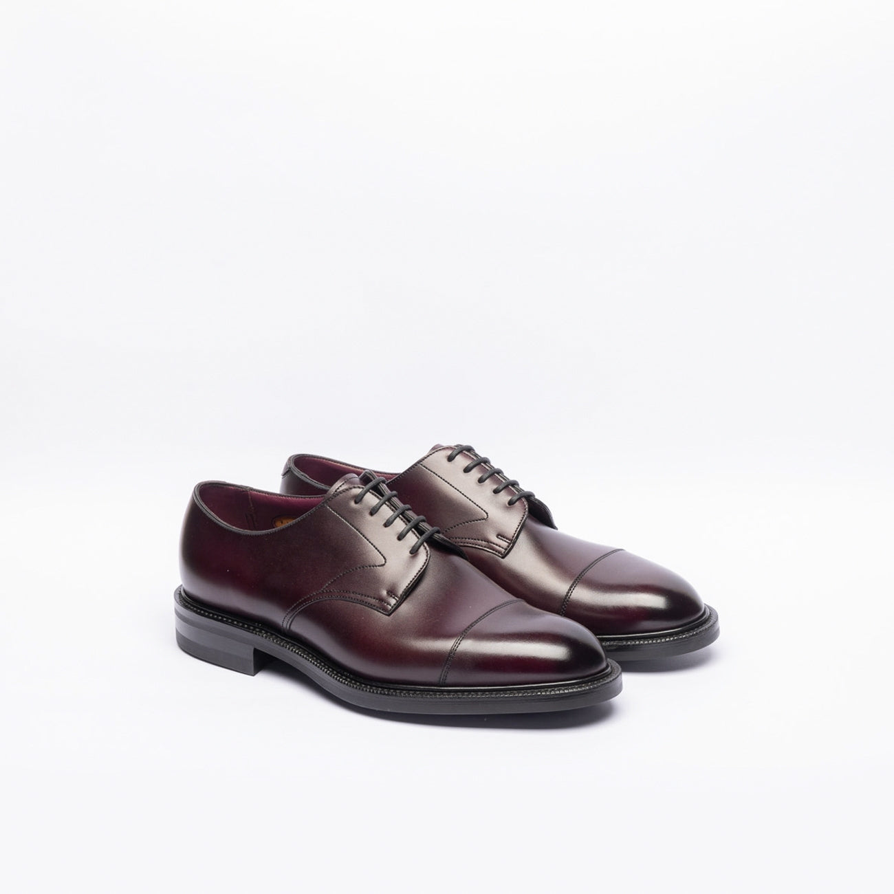 Stringata derby Edward Green Coniston in pelle bordeaux