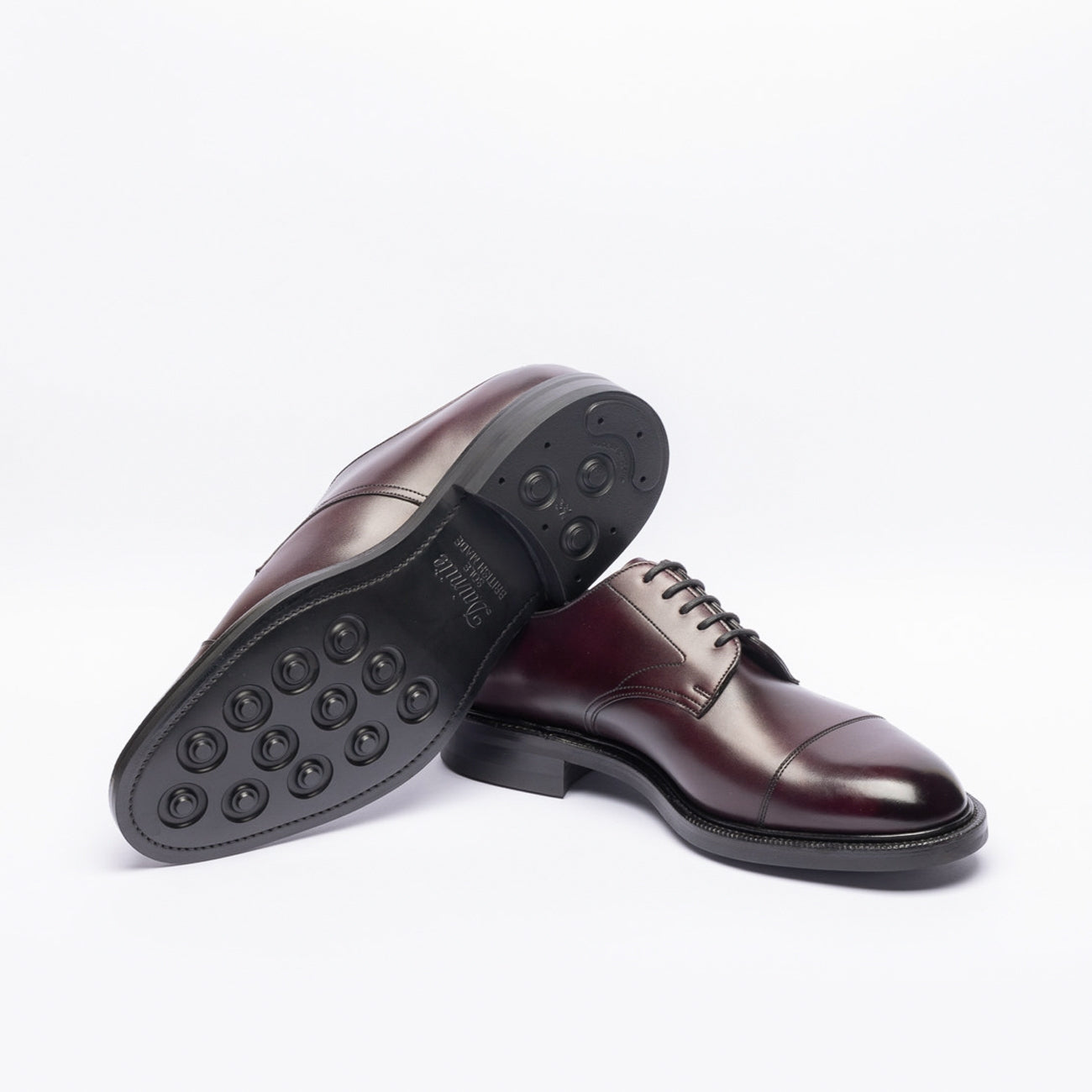 Stringata derby Edward Green Coniston in pelle bordeaux