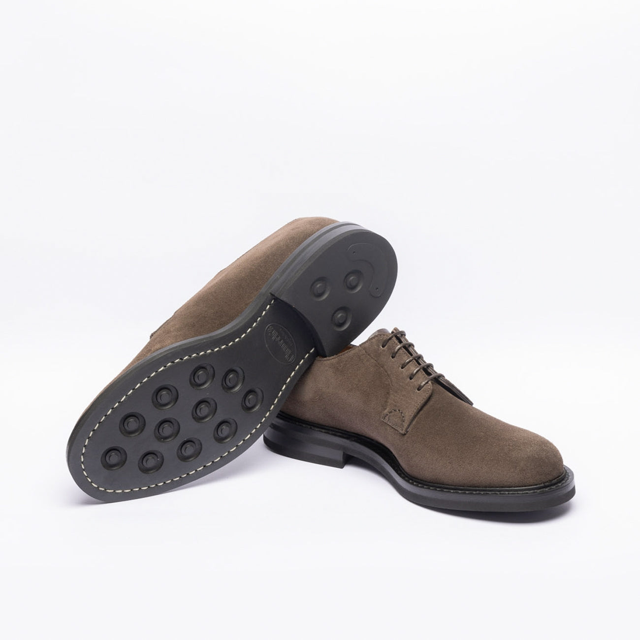 Stringata derby Church's Shannon LW in camoscio marrone