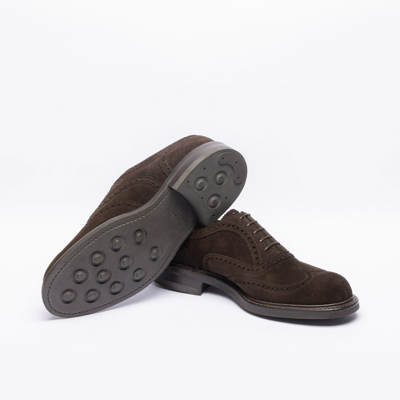 Stringata derby Cheaney Joseph & Sons Arthur III in camoscio marrone