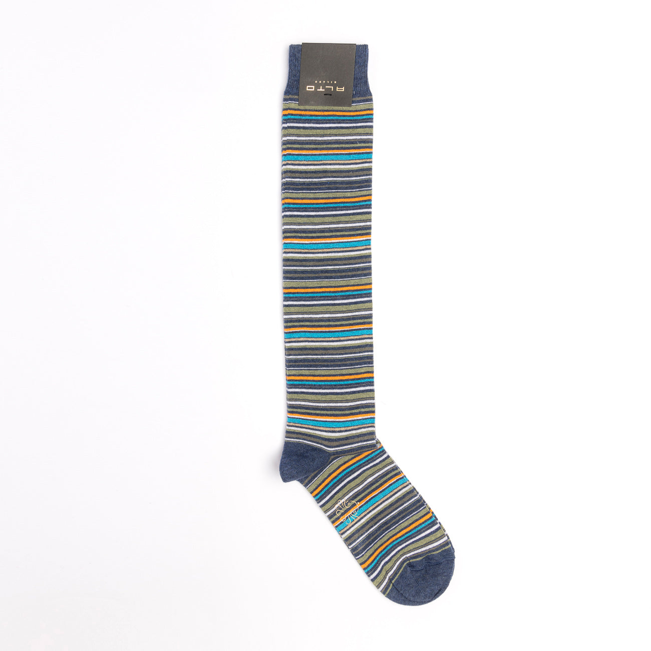 Calza Alto Milano Emerald Long in cotone multicolor