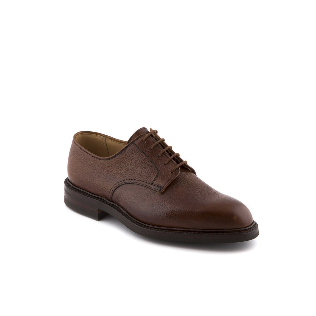 Scarpa stringata Crockett & Jones Grasmere in pelle Tan Scotch Grain