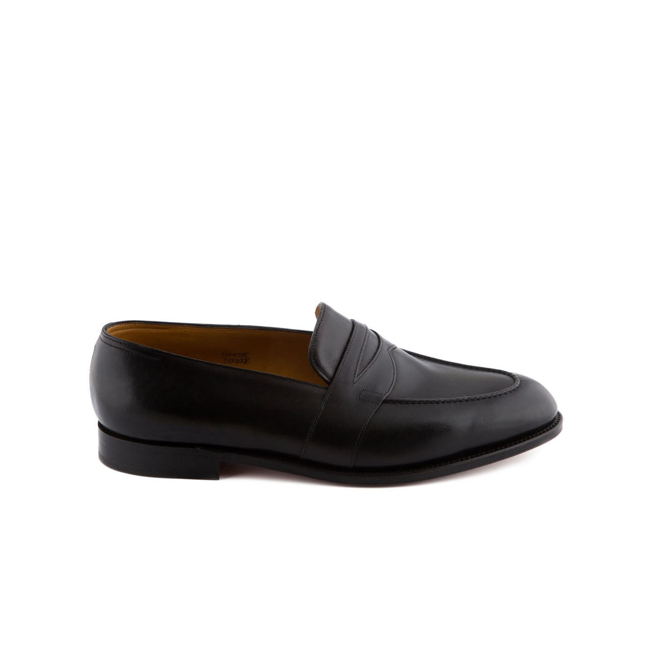 Mocassino John Lobb Fencote in pelle nera con mascherina