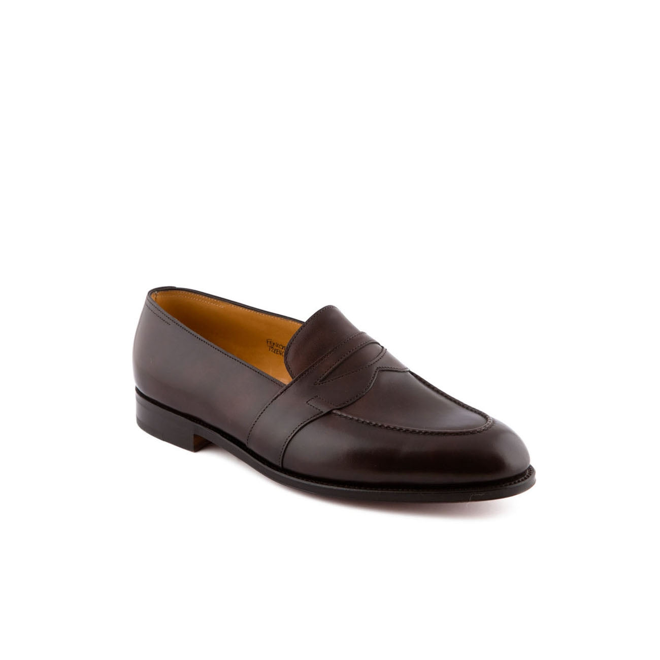 Mocassino John Lobb Fencote in pelle dark brown misty con mascherina