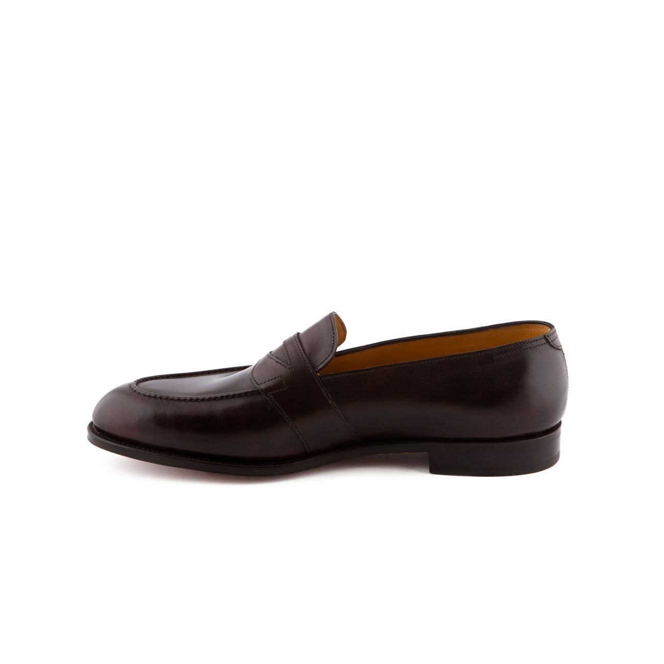 Mocassino John Lobb Fencote in pelle dark brown misty con mascherina