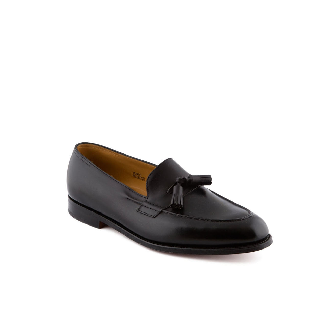 Mocassino John Lobb Truro in pelle nera con nappine