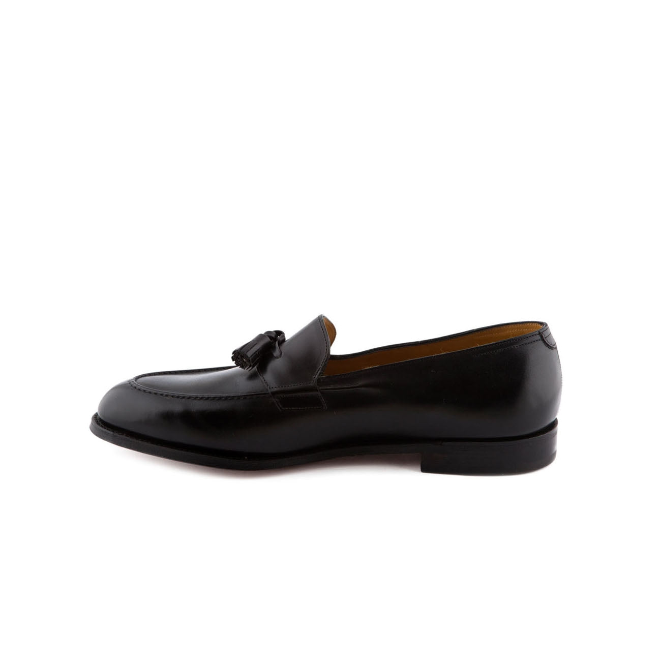 Mocassino John Lobb Truro in pelle nera con nappine