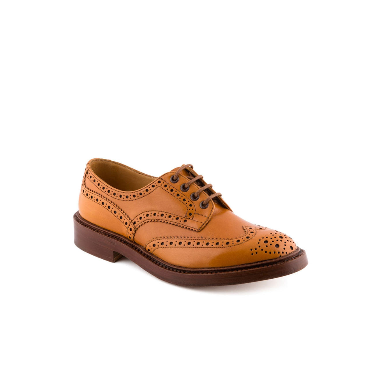 Scarpa stringata Tricker's Bourton in pelle acorn antique