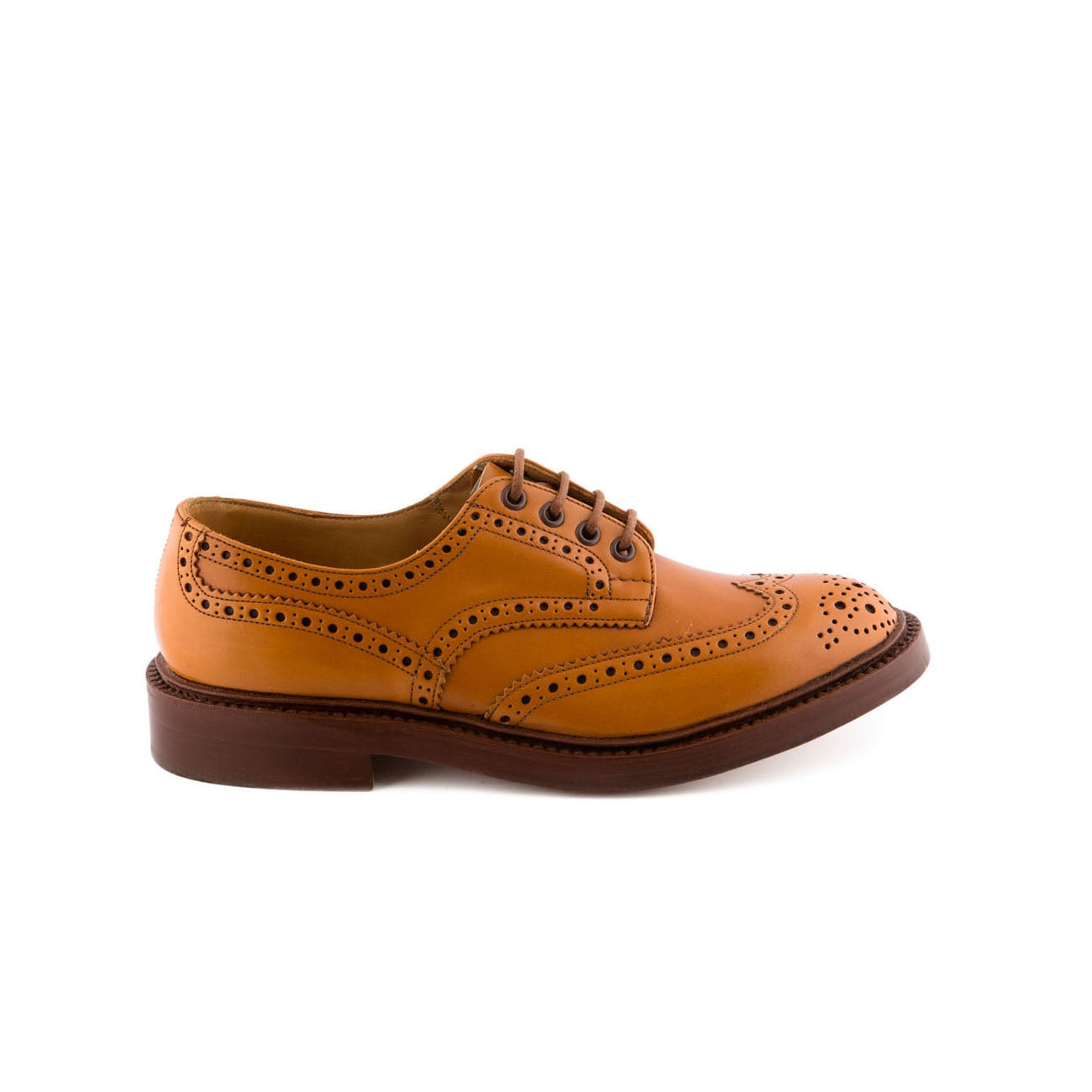 Scarpa stringata Tricker's Bourton in pelle acorn antique