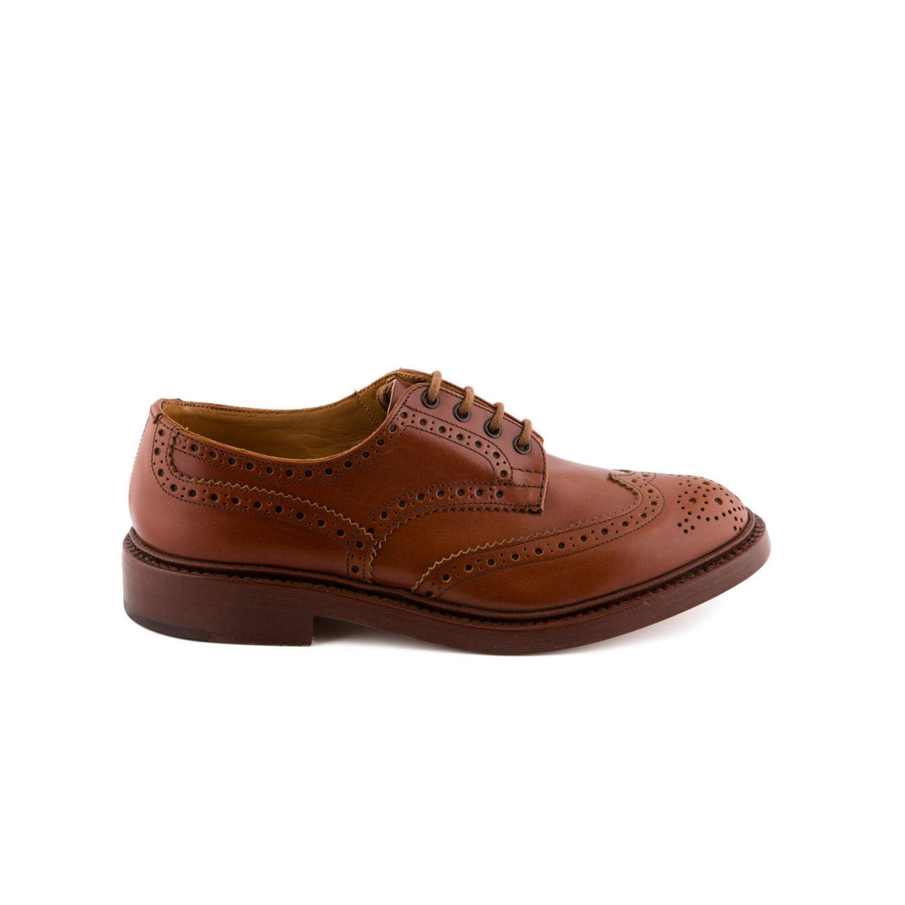 Scarpa stringata Tricker's Bourton in pelle marron antique