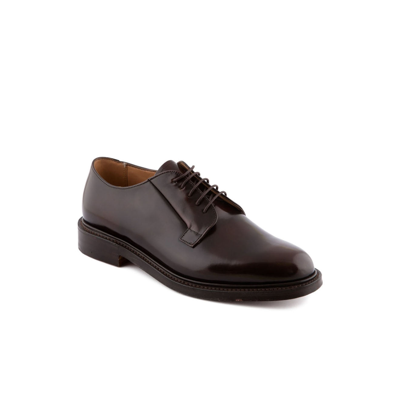 Scarpa stringata Cheaney Deal in pelle polished binder maronite