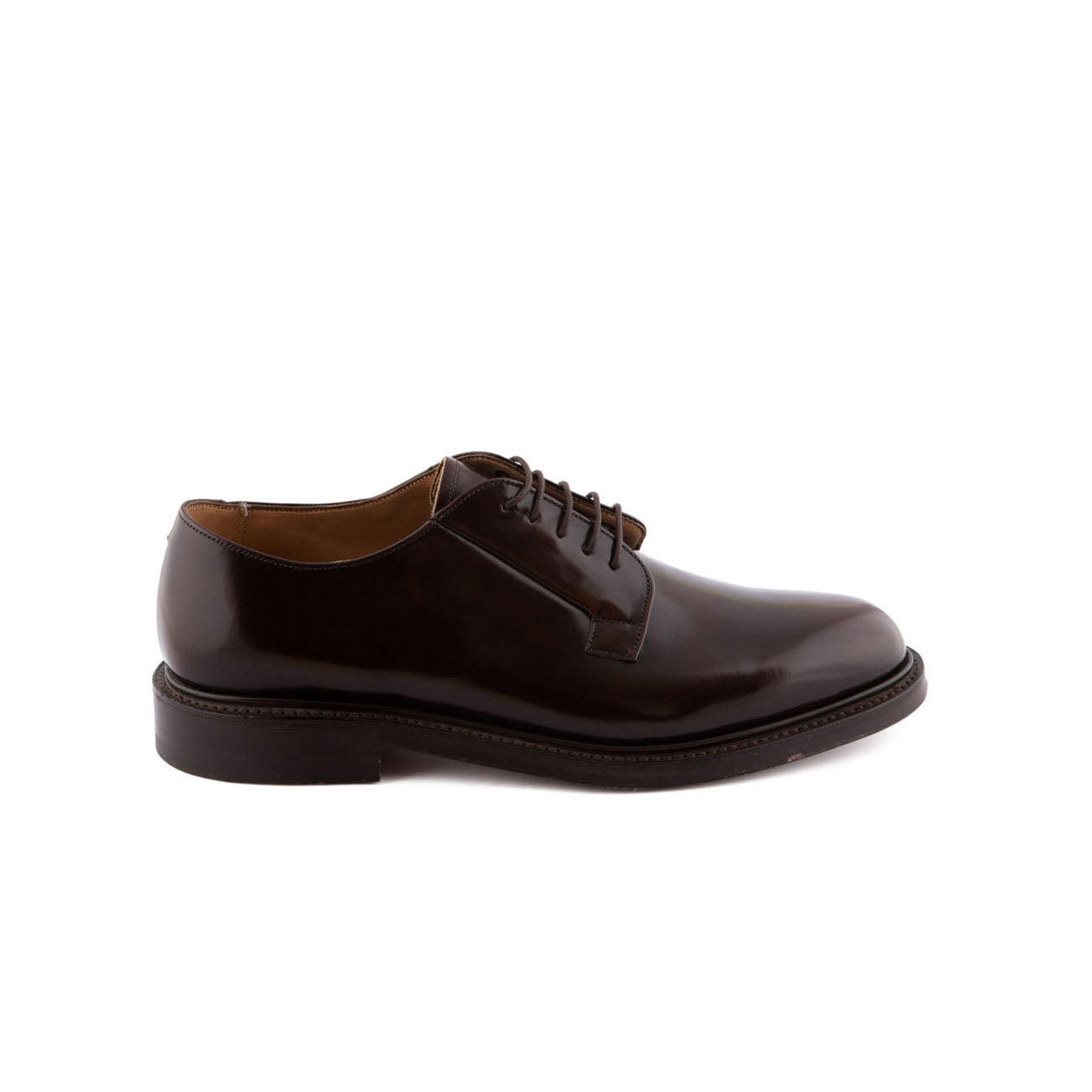 Scarpa stringata Cheaney Deal in pelle polished binder maronite