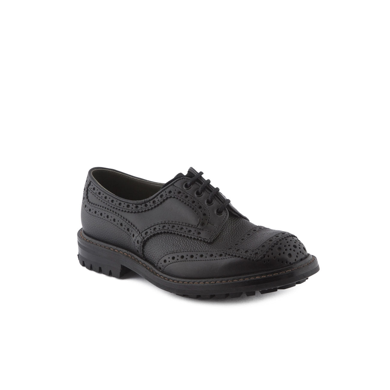 Scarpa stringata Tricker's Francis in pelle nera