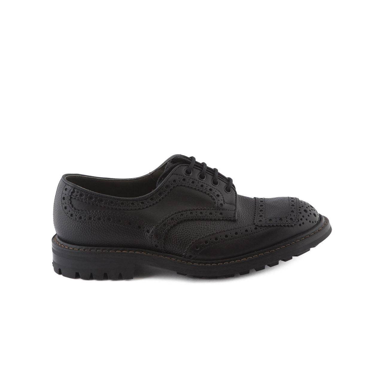 Scarpa stringata Tricker's Francis in pelle nera