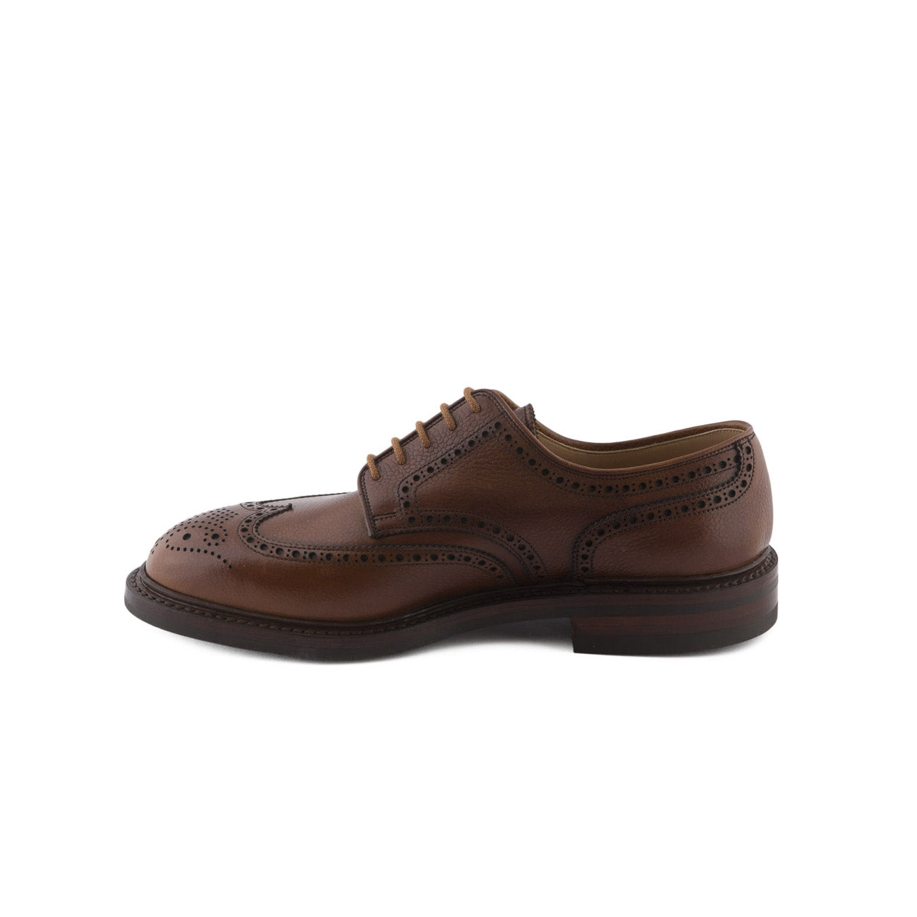 Scarpa stringata Crockett & Jones Pembroke in pelle tan scotch country grain